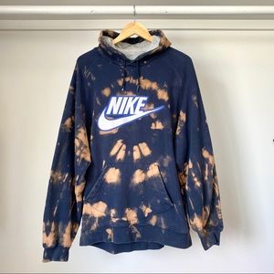 Nike tie dyed hoodie with embroidered NIKE Swoosh